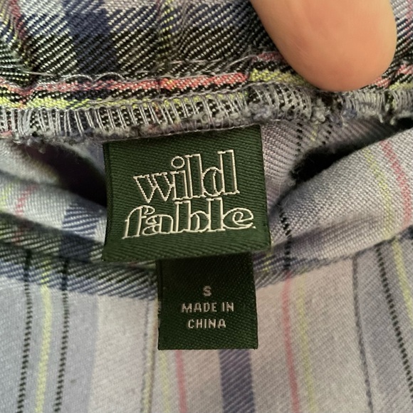 Wild Fable Lavender Plaid Pleated Mini Skirt sz S - Picture 4 of 5